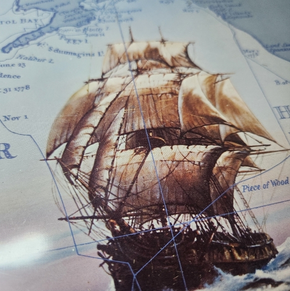 Captain James Cook Commemorative Plate Coca Cola Vintage - Picture 2 of 5